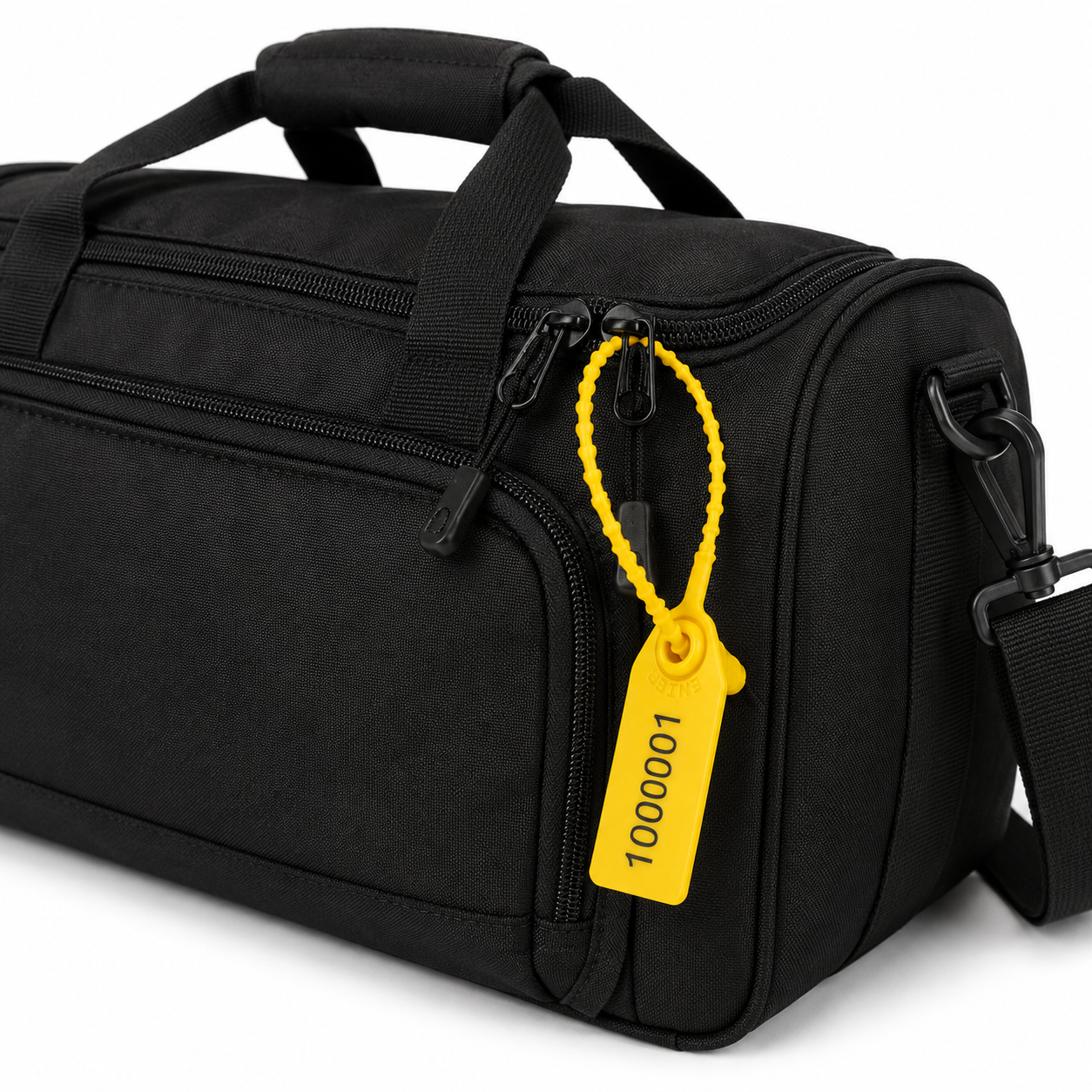 100 x Yellow Numbered Pull-Tight | Tamper-Evident Anti-Tamper Plastic Tags